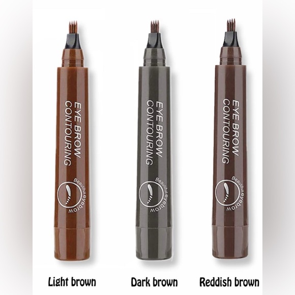 3-in-1 Eyebrow Kit: Eyebrow Pencil, 3 Brow Stencils, and Eyebrow Razor | NIP - Picture 6 of 7